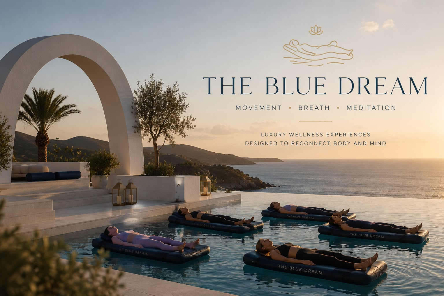 Private Blue Dream setting at sunset